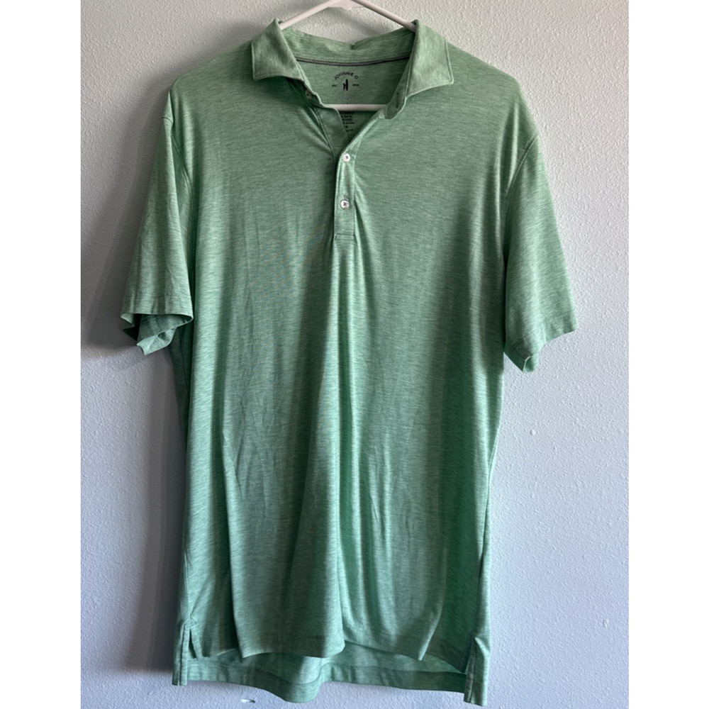 Johnnie-O Maddox Top‎ Shelf Performance Polo Green Bentgrass/M, Medium PGA logo